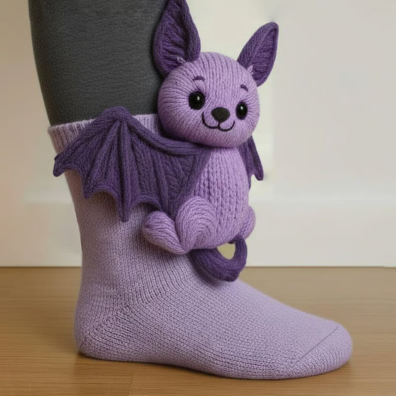 Cosy 3D Knit Animal Socks, Cute & Comfy for You or a Lovely Gift 💝