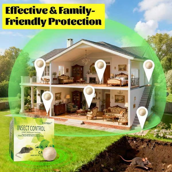 šMouse & Rat Repellent Balls--Long-Lasting Peppermint Oil FormulaāāSafe for Pets & Kids