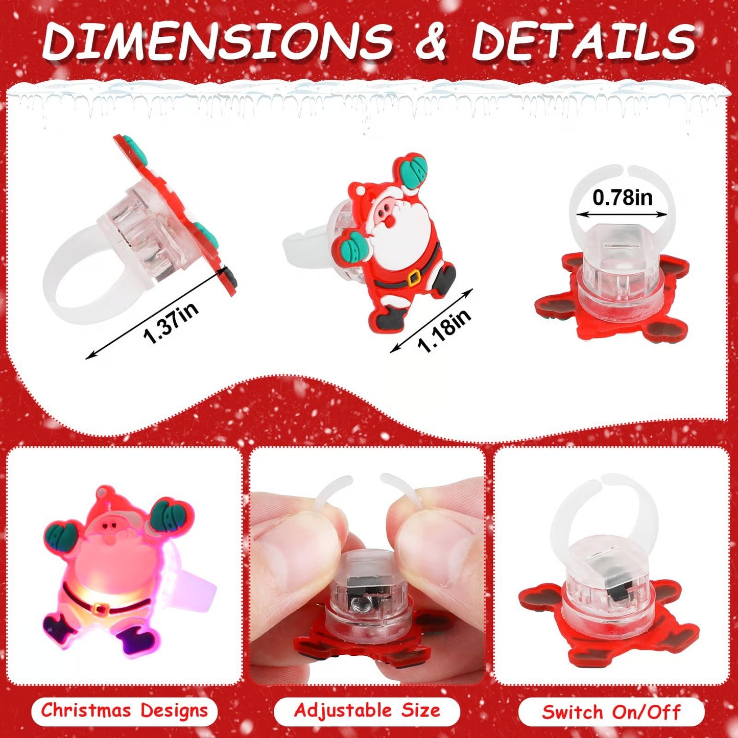 🎄 Light up your Christmas night with festive glowing fun!