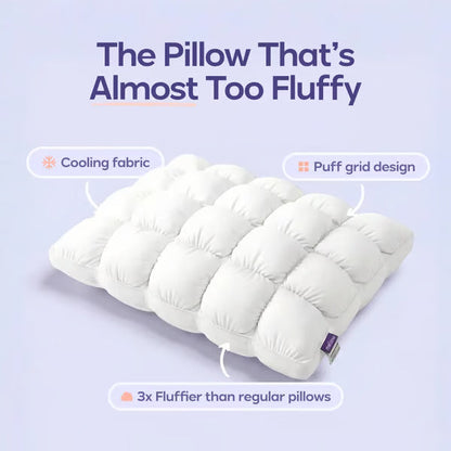 Mellow Puff Pillow☁️–Soft Quilted Puff Grid Design Pillow🌙✨