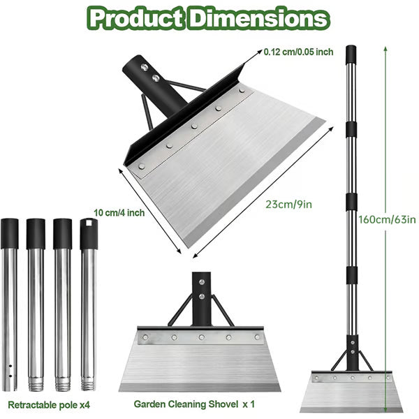 Heavy-Duty Multi-Purpose Garden Scraper & Ice Breaker