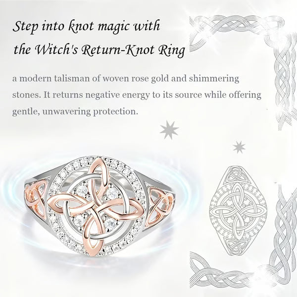 💍Handmade Witch's Return-Knot Protection Ring💞Protect Your Loved Ones