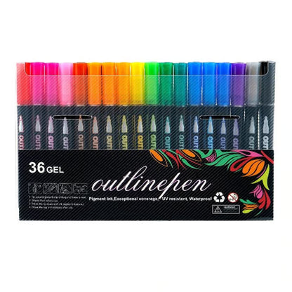 🎨Dreamy Sparkle Dual-Line Contour Pen🌈
