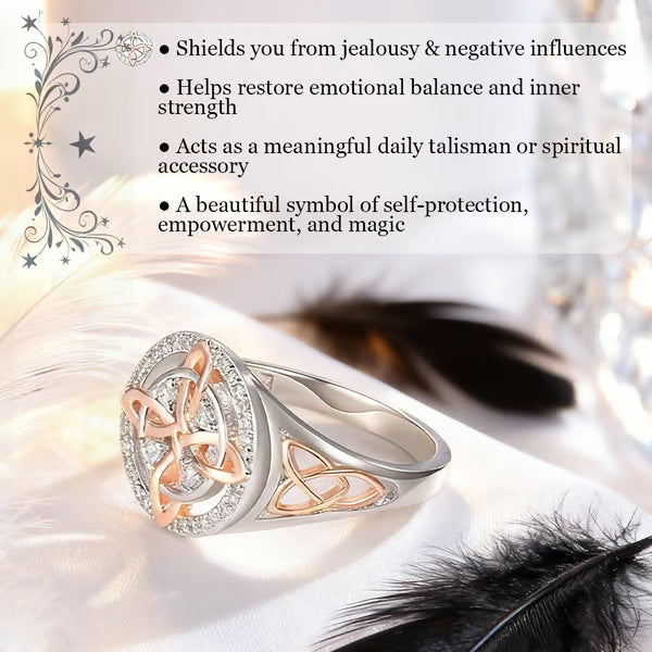 💍Handmade Witch's Return-Knot Protection Ring💞Protect Your Loved Ones