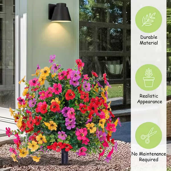 Artificial Flowers for Outdoor Indoor Garden Home Decoration