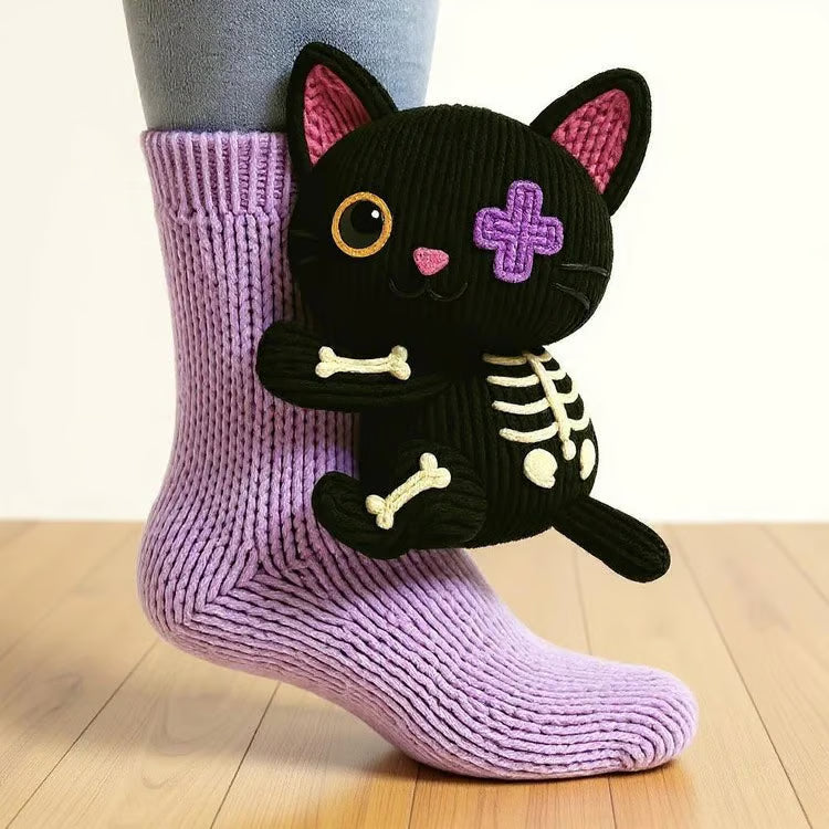 Cosy 3D Knit Animal Socks, Cute & Comfy for You or a Lovely Gift 💝